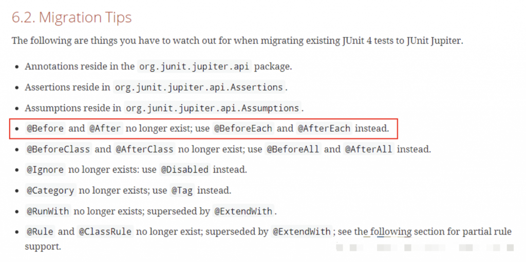 Junit5废弃@Before和@After注解插图